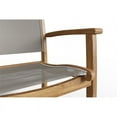 thumbnail image 5 of Perrin Stacking Teak Outdoor Dining Armchair in Taupe (Set of 4), 5 of 5