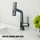 thumbnail image 5 of Mezclador de agua fría y caliente con grifo de lavabo con rociador extraíble para baño y cocina, 5 of 6