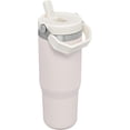 thumbnail image 3 of Stanley IceFlow Flip Straw Tumbler 30 OZ, ROSE QUARTZ. Vaso de acero inoxidable con pajilla Stanley 1, 3 of 5