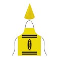 thumbnail image 1 of Wax Crayon For Carnival & Theme Party Colourful Fancy Dress Set For Adults With Apron And Hat Fun Available In 8 Colours, 1 of 4