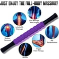 thumbnail image 3 of Muscle Roller, Muscle Roller Stick Lipo Roller Lymphatic Massager Muscle Roller for Legs Massager Roller for Muscles Deep tissue, Lymphatic Drainage, Lipo Massager after Surgery Roller (Purple), 3 of 8