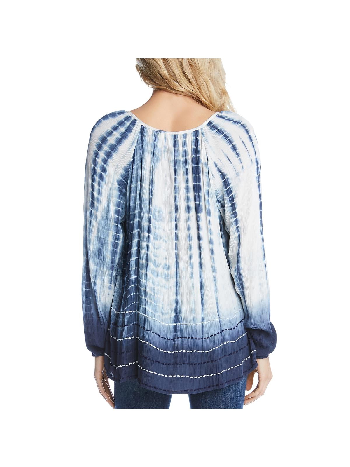 karen kane tie dye peasant top