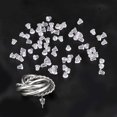 thumbnail image 3 of 100pcs Iave Rubber Clear Soft Earring Backs,bullet Safety Earring Stopper, 3 of 5