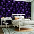 thumbnail image 2 of Peel and Stick Wallpaper Contact Paper Modern Black Purple Jellyfish Ocean Vintage Glow Jellyfish Self Adhesive and Removable 23.6in x 118in, 2 of 8