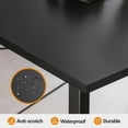 thumbnail image 4 of DESINO 40 inch Computer Desk, Home Office Desk, Modern Simple Style PC Table for Home, Office, Study, Writing, Black, 4 of 6