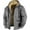 Gray, variant on Jackets for Men Winter Coats for Men's Color Matching Hooded Cotton Jacket with Zipper Leather Jacket Men Bomber Jacket Men Blue L