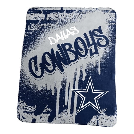 Logo Brands Dallas Cowboys 50" x 60" Classic Graffiti Fleece Throw Blanket