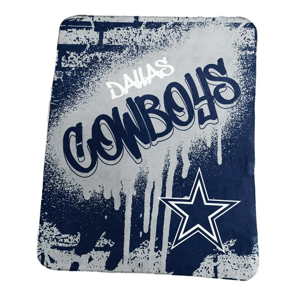 Logo Brands Dallas Cowboys 50" x 60" Classic Graffiti Fleece Throw Blanket