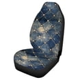 thumbnail image 5 of Uourmeti Starry Quilted Print Car Seat Cover 1 pcs Front Car Seat Cover with Logo Wear Resistant Suitable for Truck Suv, 5 of 6