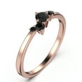 thumbnail image 2 of Radhika Black Diamond Moissanite Ring 18K Rose Gold Over Silver, 2 of 4