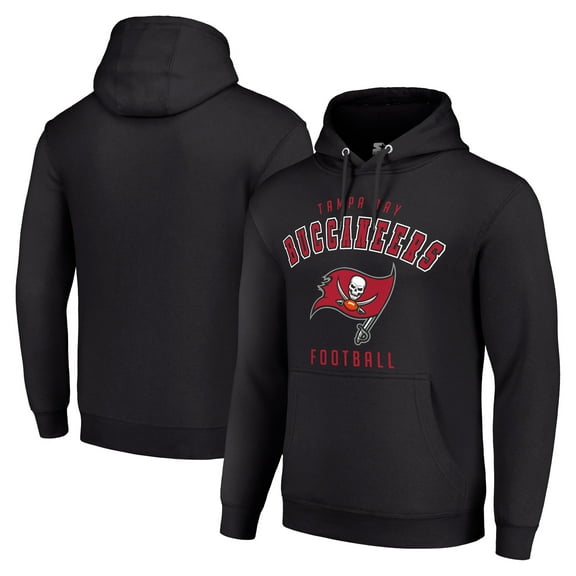 Unisex Starter Black Tampa Bay Buccaneers Logo Pullover Hoodie