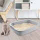 thumbnail image 1 of Bandeja de arena para mascotas Orinal Inodoro Inodoro Caja de arena Contenedor Bandejas de arena Parte superior abierta Caja de arena para gatos Lados Gris 52x35x12cm Salvador Bandeja de arena para gatos, 1 of 10