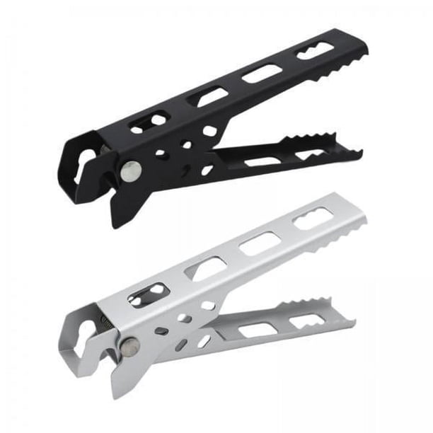 Abrazadera para ollas antiescaldaduras,Abrazadera portátil para soporte de utensilios de cocina para acampar en casa,Cacerola para pizza,pinzas para platos,accesorios para exteriores,Elevador