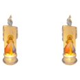 thumbnail image 3 of relayinert Christmas Electronic Candle Christmas Atmosphere Light Table Window for Jesus mercy 2Set, 3 of 6