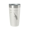 thumbnail image 1 of Magic Reservoir Tumbler Lake Map Travel Mug Insulated Laser Engraved Coffee Cup Idaho 20 oz White, 1 of 1