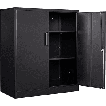 File Cabinet with 4 Drawers, Printer Stand, Cube Storage Shelf, for A4, Letter-Size Documents, File Storage Box, Home Office, Ebony Black