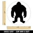 thumbnail image 2 of Hairy Bigfoot Sasquatch Standing Silhouette Self-Inking Rubber Stamp Ink Stamper - Brown Ink - Mini 1/2 Inch, 2 of 7