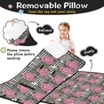thumbnail image 3 of Pioneer Flower Floral Print Pattern Toddler Nap Mat for Teens Preschool Daycare, Teens Sleeping Mat Bag, Toddler Sleeping Bag with Pillow, 3 of 6