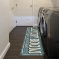 thumbnail image 4 of Paokuoon Laundry Room Floor Mat Water Absorbent Floor Mat for Laundry Room Letter Printed Rectangular Carpet Non Slip Stain Resistant, 4 of 7