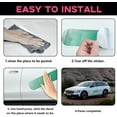 thumbnail image 7 of Triani 3Pcs Car Funny Bandage Large Bumper Sticker 10* 2.72 inch Band-Aid Shape Car Bumper Sticker for Car Vans Vehicle Scratch Cover Body Windows(Green), 7 of 7