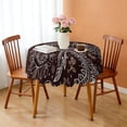 thumbnail image 3 of Classic Paisley Round Tablecloth 60 Inch Circle Table Cover for Dining Room Patio Stain Resistant Easy Clean Decor, 3 of 5