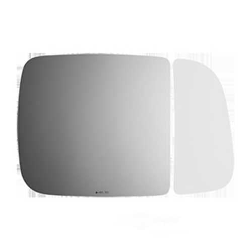 Burco Side View Mirror Replacement Glass with Motor Mount Plate - Clear Glass - 4685RSG