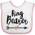thumbnail image 3 of Inktastic Ringbearer with Arrow Boys Baby Bib, 3 of 4