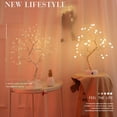 thumbnail image 2 of 17.7" Tabletop Bonsai Tree Light with 36 LED Copper Wire String Lights, DIY Artificial Tree Lamp, Battery/USB Operated, for Bedroom Desktop Christmas Party Indoor Decoration Lights (Warm White), 2 of 8