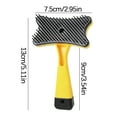 thumbnail image 2 of One-Click Self-Cleaning Pet Brush 5.12"×2.95" - Automatic Plastic Comb for Dogs Cats (Yellow), 2 of 2