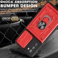 thumbnail image 3 of NIFFPD Galaxy A03S Phone Case, Samsung A03S Phone Case with Ring Kickstand Shockproof Cover for Samsung Galaxy A03S Red, 3 of 8