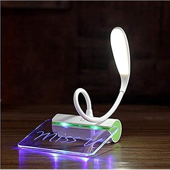 LINLIN Message Board Desk Lamp, Message Board Table Lamp LED Eye Care USB Rechargeable Lamp Table Desk Lamp 3 Mode Touch Switch Study Lamp