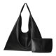 thumbnail image 1 of Bolso YLYYHH Oversized Hobo de cuero vegano negro para mujer, 1 of 6