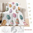 thumbnail image 5 of Colorful Eggs Easter Blanket Soft Cozy Warm Throw Blanket for Couch, Plush Fuzzy Flannel Fleece Blankets for Sofa, Elegant Pastoral Eggs Bed Blankets Lightweight Gifts for Women, 32"x48", 5 of 9