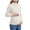 Beige, variant on Women Winter Maternity Blouse For Soft Warm High Neck Pullover Tops With Side Ruffles Comfortable Stretchable Fabric Pregnancy Soft Nursing Pregnant Tops Shirts