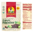 SunMaid Organic California Raisins Snack Whole Natural Dried Fruit