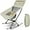 Beige, variant on WOLEGEDO Folding Rocking Camping Chair, Outdoor Portable Rocker with High Back & Carrying Bag, Breathable Fabric, Full Steel Frame, Lightweight Rocker Camping Chair Green