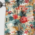thumbnail image 3 of Designart "Concrete Jungle Tapestry" Tropical Blackout Curtain Panels, 3 of 4