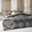 Gray, variant on Goose Down Fiber Comforter, Duvet Insert, Size, Gray, 90"x90"
