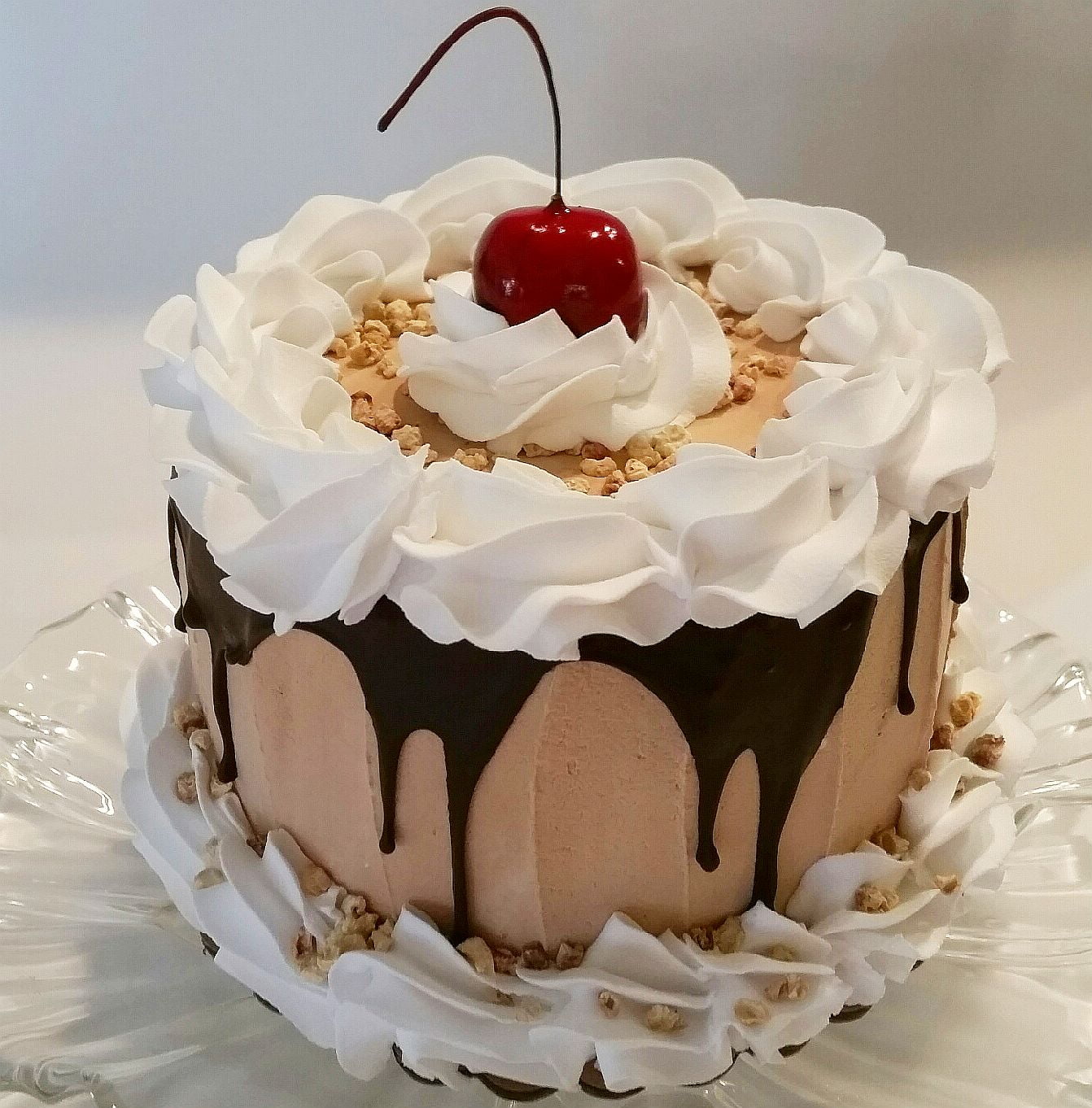 Fake Cake Chocolate Drizzle Cake 6" Faux Cake Fake Cake Decoration