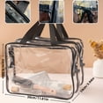 thumbnail image 2 of Clear Toiletry Bag, Large Makeup Organizer, Transparent Cosmetic Case for Travel, Pouch for Women, Vacation Travel & Easter Gifts, 1pcs A, 2 of 7