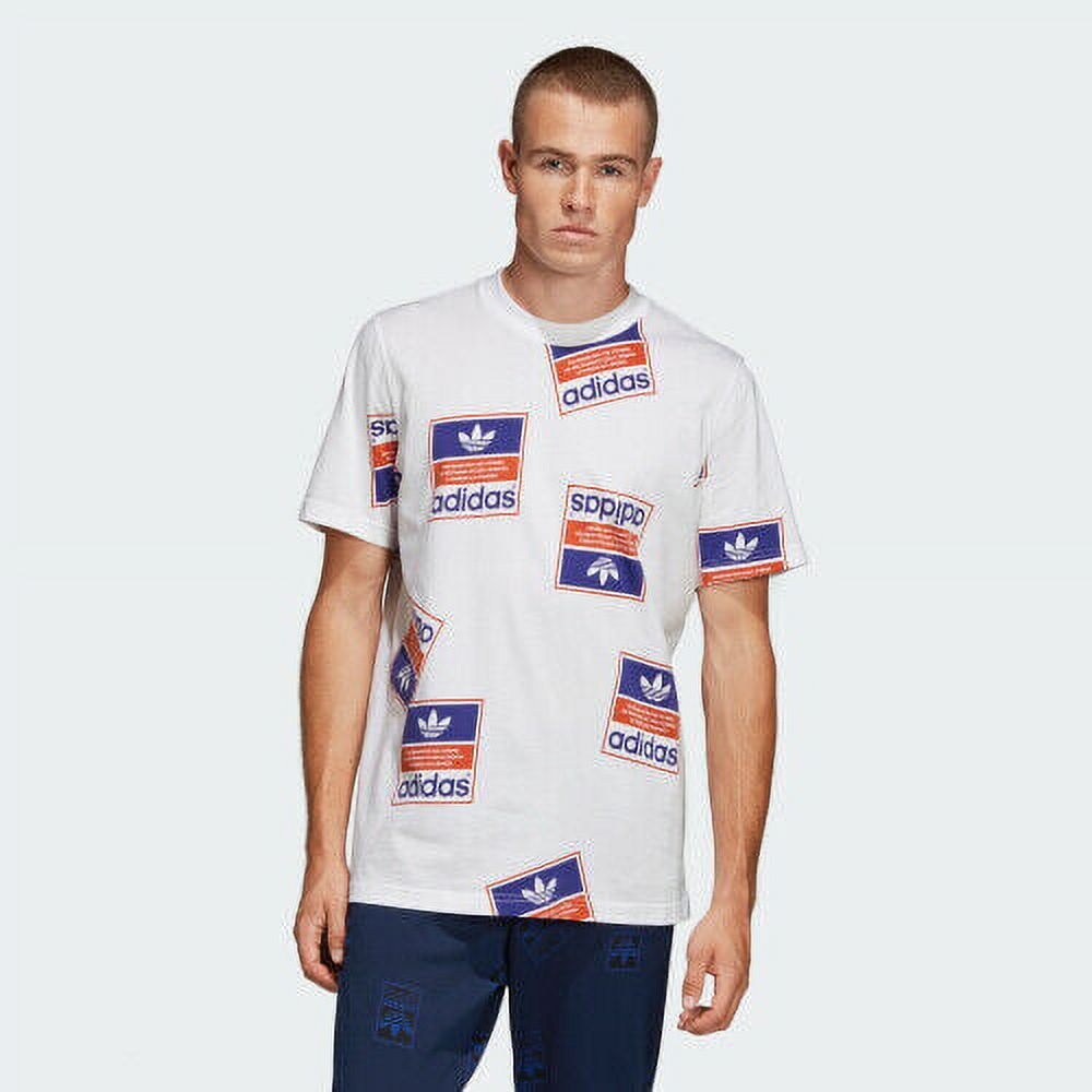 Adidas Originals Men's Stickerbomb T-Shirt White DX3649 - image 3 of 5