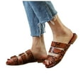 thumbnail image 3 of VerPetridure Women's Sandals Summer Casual Solid Color Bow Breathable Non-slip Wear-resistant Sandals, 3 of 3