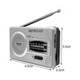 thumbnail image 3 of Mini radio de luz portátil Bsvklp Emergencia al aire libre AM FM Banda dual con antena, 3 of 6