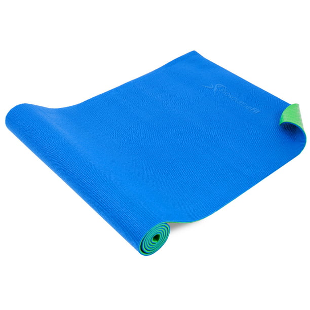 Multi-Color Original Yoga Mat 1/4 inch - Blue/Green - Walmart.com