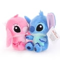 thumbnail image 4 of Muñecos de peluche de Disney de dibujos animados de Stitch en azul y rosa, juguetes de anime, Lilo y Stitch, juguetes de peluche de Stitch, regalos de Navidad para niños, 4 of 5