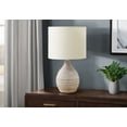thumbnail image 2 of Lighting - 17"h - Table Lamp - Brown Resin - Ivory/Cream Shade - Contemporary, 2 of 3