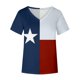 thumbnail image 5 of Blusa de camiseta informal con estampado de manga corta y cuello en V de verano para mujer a la moda Fridja  hjk3963, 5 of 5