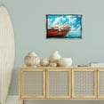 thumbnail image 2 of Stupell Industries Sleeping Cat on Boat Animals Painting Gray Floater Framed Canvas Art Print Wall Art, 25 x 17, 2 of 9