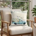 thumbnail image 4 of Pillow Covers 20x20 Set of 2, Spring Daisy Square Throw Pillow Covers for Couch/Sofa/Living Room, White Flowers Blue Country Car Rustic Botanical Decorative Soft Pillowcases for Couch Throw Pillows, 4 of 9