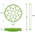 thumbnail image 4 of ZECATL Silicone Egg Steamer Rack for Instant Pot Accessories, Pressure Cookers Sling Holds 9 Eggs for 5/6, 8 Quart (Light Purple, 4 of 7
